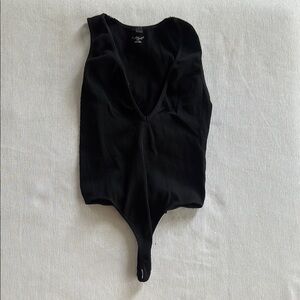 Out From Under - Black Ribbed Bodysuit